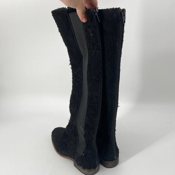 Free People Callow Black Leather Distressed Boot 36 - Picture 5 of 7